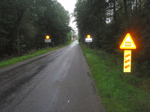 Cycling to Askersund.